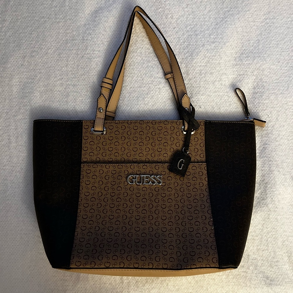 Women’s Large Monogram Guess Tote Bag